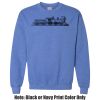 Adult Heavy Blend Heather Royal or Red 60/40 Fleece Crew (S) Thumbnail