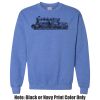 Adult Heavy Blend Heather Royal or Red 60/40 Fleece Crew (S) Thumbnail