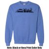 Adult Heavy Blend Heather Royal or Red 60/40 Fleece Crew (S) Thumbnail