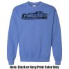 Adult Heavy Blend Heather Royal or Red 60/40 Fleece Crew (S) Thumbnail