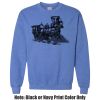Adult Heavy Blend Heather Royal or Red 60/40 Fleece Crew (S) Thumbnail