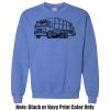 Adult Heavy Blend Heather Royal or Red 60/40 Fleece Crew (S) Thumbnail
