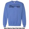 Adult Heavy Blend Heather Royal or Red 60/40 Fleece Crew (S) Thumbnail