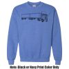 Adult Heavy Blend Heather Royal or Red 60/40 Fleece Crew (S) Thumbnail