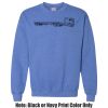 Adult Heavy Blend Heather Royal or Red 60/40 Fleece Crew (S) Thumbnail