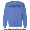 Adult Heavy Blend Heather Royal or Red 60/40 Fleece Crew (S) Thumbnail