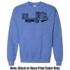 Adult Heavy Blend Heather Royal or Red 60/40 Fleece Crew (S) Thumbnail