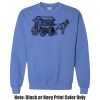Adult Heavy Blend Heather Royal or Red 60/40 Fleece Crew (S) Thumbnail