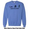 Adult Heavy Blend Heather Royal or Red 60/40 Fleece Crew (S) Thumbnail
