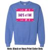 Adult Heavy Blend Heather Royal or Red 60/40 Fleece Crew (S) Thumbnail