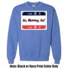 Adult Heavy Blend Heather Royal or Red 60/40 Fleece Crew (S) Thumbnail