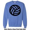 Adult Heavy Blend Heather Royal or Red 60/40 Fleece Crew (S) Thumbnail
