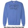 Adult Heavy Blend Heather Royal or Red 60/40 Fleece Crew (S) Thumbnail