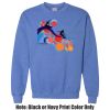 Adult Heavy Blend Heather Royal or Red 60/40 Fleece Crew (S) Thumbnail