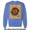 Adult Heavy Blend Heather Royal or Red 60/40 Fleece Crew (S) Thumbnail