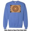 Adult Heavy Blend Heather Royal or Red 60/40 Fleece Crew (S) Thumbnail