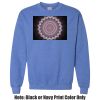 Adult Heavy Blend Heather Royal or Red 60/40 Fleece Crew (S) Thumbnail