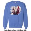 Adult Heavy Blend Heather Royal or Red 60/40 Fleece Crew (S) Thumbnail