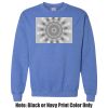 Adult Heavy Blend Heather Royal or Red 60/40 Fleece Crew (S) Thumbnail