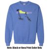 Adult Heavy Blend Heather Royal or Red 60/40 Fleece Crew (S) Thumbnail