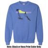 Adult Heavy Blend Heather Royal or Red 60/40 Fleece Crew (S) Thumbnail