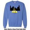 Adult Heavy Blend Heather Royal or Red 60/40 Fleece Crew (S) Thumbnail