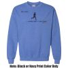 Adult Heavy Blend Heather Royal or Red 60/40 Fleece Crew (S) Thumbnail