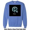 Adult Heavy Blend Heather Royal or Red 60/40 Fleece Crew (S) Thumbnail