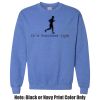 Adult Heavy Blend Heather Royal or Red 60/40 Fleece Crew (S) Thumbnail