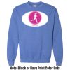 Adult Heavy Blend Heather Royal or Red 60/40 Fleece Crew (S) Thumbnail