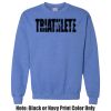 Adult Heavy Blend Heather Royal or Red 60/40 Fleece Crew (S) Thumbnail