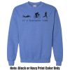 Adult Heavy Blend Heather Royal or Red 60/40 Fleece Crew (S) Thumbnail