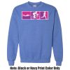 Adult Heavy Blend Heather Royal or Red 60/40 Fleece Crew (S) Thumbnail