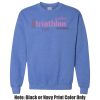 Adult Heavy Blend Heather Royal or Red 60/40 Fleece Crew (S) Thumbnail