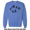 Adult Heavy Blend Heather Royal or Red 60/40 Fleece Crew (S) Thumbnail