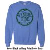 Adult Heavy Blend Heather Royal or Red 60/40 Fleece Crew (S) Thumbnail