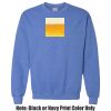 Adult Heavy Blend Heather Royal or Red 60/40 Fleece Crew (S) Thumbnail