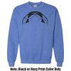 Adult Heavy Blend Heather Royal or Red 60/40 Fleece Crew (S) Thumbnail