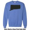 Adult Heavy Blend Heather Royal or Red 60/40 Fleece Crew (S) Thumbnail