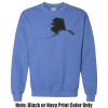 Adult Heavy Blend Heather Royal or Red 60/40 Fleece Crew (S) Thumbnail