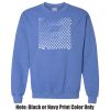Adult Heavy Blend Heather Royal or Red 60/40 Fleece Crew (S) Thumbnail