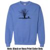 Adult Heavy Blend Heather Royal or Red 60/40 Fleece Crew (S) Thumbnail