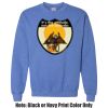 Adult Heavy Blend Heather Royal or Red 60/40 Fleece Crew (S) Thumbnail