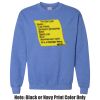 Adult Heavy Blend Heather Royal or Red 60/40 Fleece Crew (S) Thumbnail