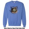 Adult Heavy Blend Heather Royal or Red 60/40 Fleece Crew (S) Thumbnail