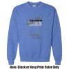 Adult Heavy Blend Heather Royal or Red 60/40 Fleece Crew (S) Thumbnail