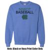 Adult Heavy Blend Heather Royal or Red 60/40 Fleece Crew (S) Thumbnail