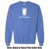Adult Heavy Blend Heather Royal or Red 60/40 Fleece Crew (S) Thumbnail