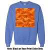 Adult Heavy Blend Heather Royal or Red 60/40 Fleece Crew (S) Thumbnail