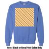 Adult Heavy Blend Heather Royal or Red 60/40 Fleece Crew (S) Thumbnail